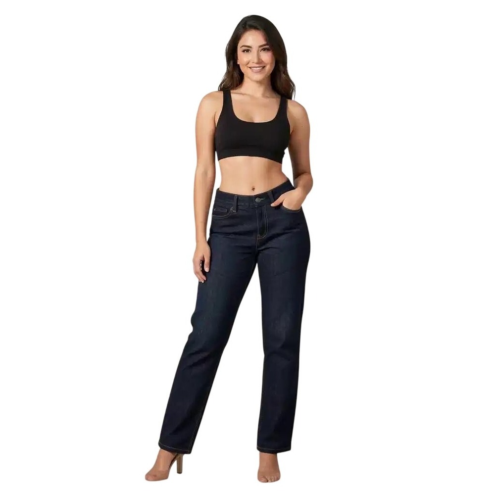 Tommy Hilfiger Womens Classic Straight Leg Jeans Dark Wash Indigo Blue 0R NWT